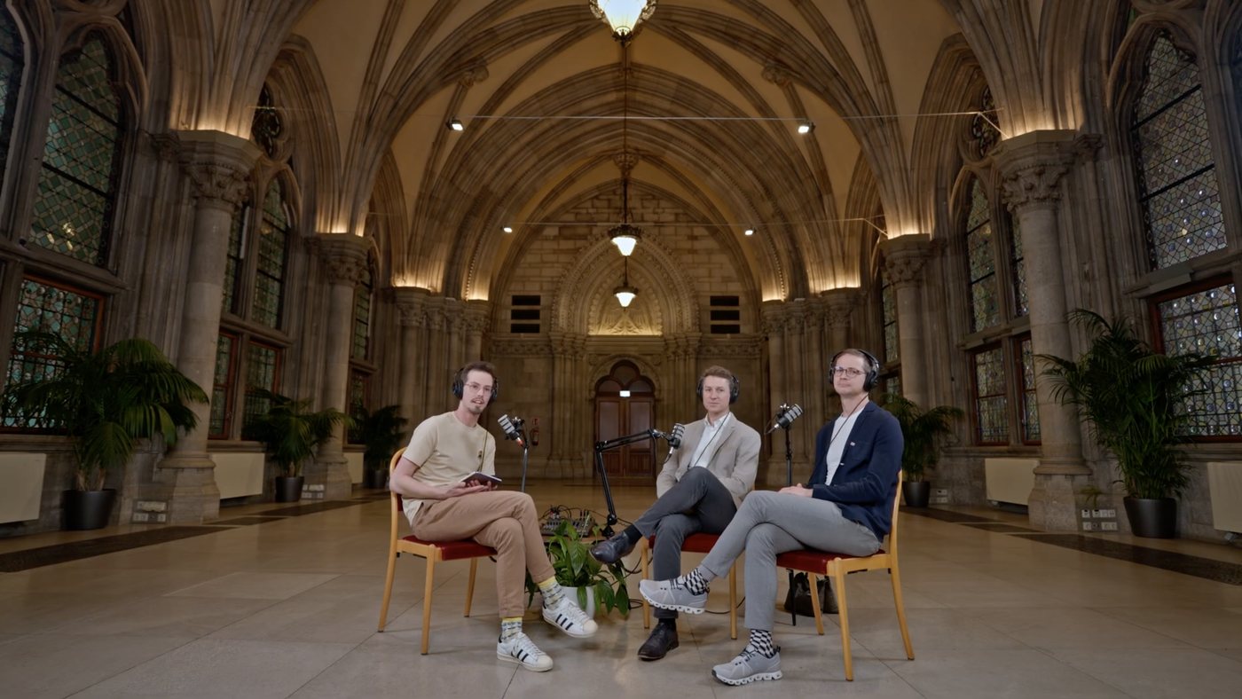 Video-Podcast — Aufzeichnung im Wiener Rathaus